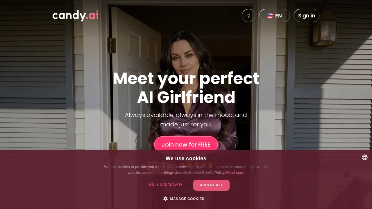 Candy AI interface preview