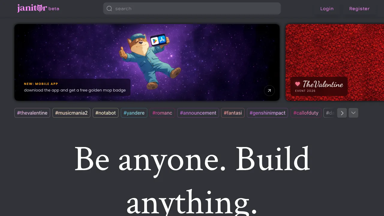 Janitor AI interface